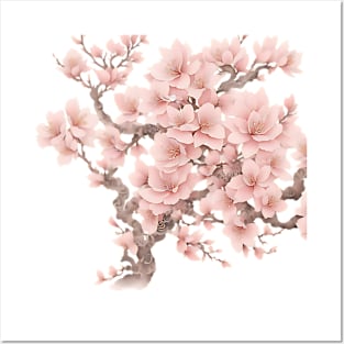 Sakura bonsai, Sakura, Flowers, Bloom, Cherry blossom, Sakura flowers, Sakura trees, Sakura blossom, Wall art, Modern art Posters and Art